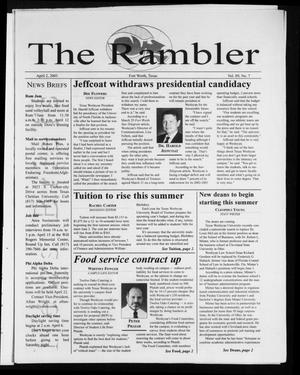 The Rambler (Fort Worth, Tex.), Vol. 89, No. 7, Ed. 1 Wednesday, April 2, 2003