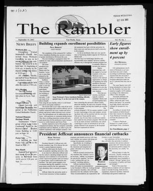 The Rambler (Fort Worth, Tex.), Vol. 90, No. 1, Ed. 1 Wednesday, September 10, 2003
