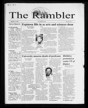 The Rambler (Fort Worth, Tex.), Vol. 91, No. 1, Ed. 1 Wednesday, January 28, 2004