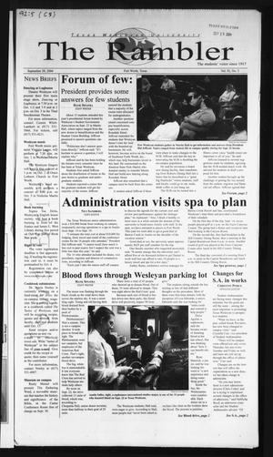 The Rambler (Fort Worth, Tex.), Vol. 92, No. 5, Ed. 1 Wednesday, September 29, 2004