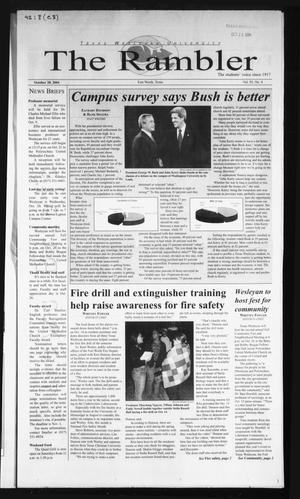 The Rambler (Fort Worth, Tex.), Vol. 92, No. 8, Ed. 1 Wednesday, October 20, 2004