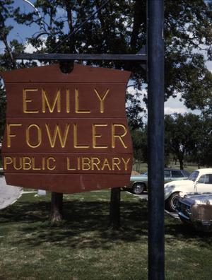 [Emily Fowler Public Library sign]