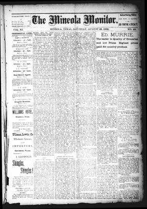 The Mineola Monitor (Mineola, Tex.), Vol. 11, No. 48, Ed. 1 Saturday, August 25, 1888