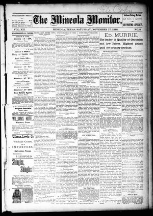 The Mineola Monitor (Mineola, Tex.), Vol. 12, No. 8, Ed. 1 Saturday, November 17, 1888