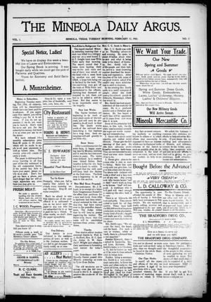 The Mineola Daily Argus (Mineola, Tex.), Vol. 1, No. 17, Ed. 1 Tuesday, February 17, 1903