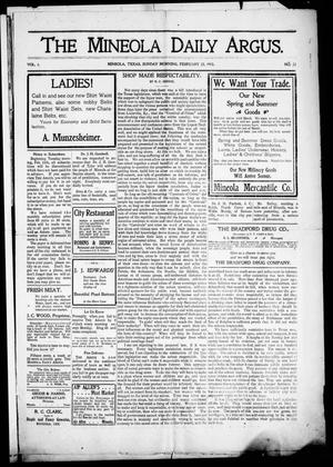 The Mineola Daily Argus (Mineola, Tex.), Vol. 1, No. 22, Ed. 1 Sunday, February 22, 1903