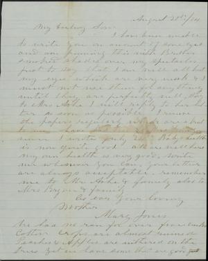 Letter to Cromwell Anson Jones, 20 August 1874