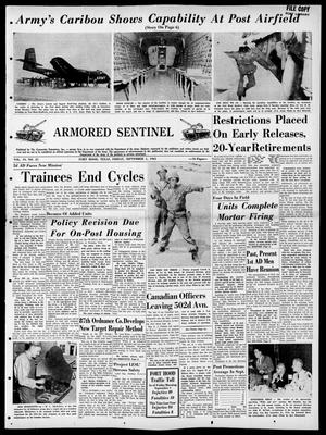 Armored Sentinel (Temple, Tex.), Vol. 19, No. 21, Ed. 1 Friday, September 1, 1961