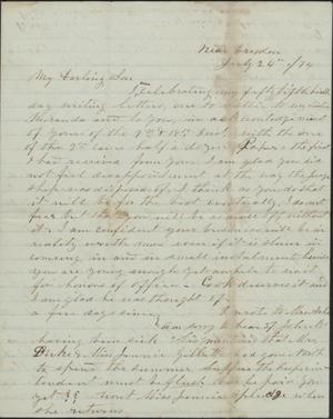 Primary view of object titled 'Letter to Cromwell Anson Jones, 24 July 1874'.