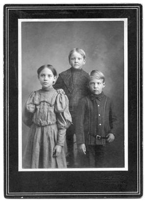 Primary view of object titled '[Portrait of three unidentified children]'.