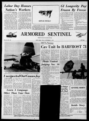 Armored Sentinel (Temple, Tex.), Vol. 30, No. 32, Ed. 1 Friday, September 3, 1971