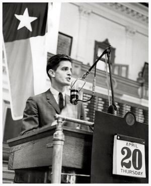 Primary view of object titled '[Charles Wilson Speaks in theTexas House ]'.