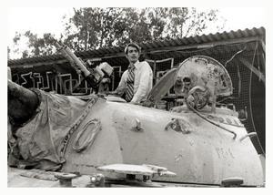 [Charles Wilson in Israel in Captured Tank ]