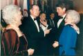 Primary view of [Barbara and George H.W. Bush speak with Charlie Wilson and Ann Richards]
