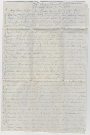 [Letter from John Patterson Osterhout to Junia Roberts Osterhout, October 30, 1864]