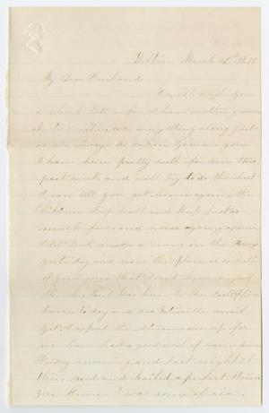 [Letter from Junia Roberts Osterhout to John Patterson Osterhout, March 26, 1871]