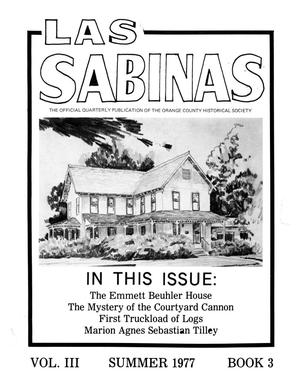 Primary view of object titled 'Las Sabinas, Volume 3, Number 3, July 1977'.