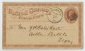 Thumbnail image of item number 2 in: '[Postcard from John Patterson Osterhout to Junia Roberts Osterhout, August 25, 1873]'.