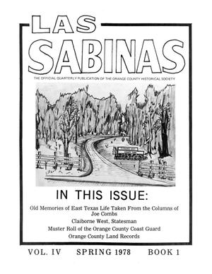 Primary view of object titled 'Las Sabinas, Volume 4, Number 1, July 1978'.