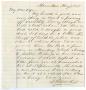Letter: [Letter from John Patterson Osterhout to Junia Roberts Osterhout, May…