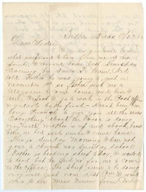 [Letter from Paul Osterhout to Gertrude Osterhout, October 29, 1882]