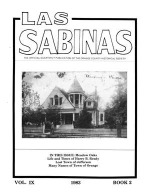Primary view of object titled 'Las Sabinas, Volume 9, Number 2, April 1983'.