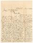 Primary view of [Letter from Ellen Lawson Dabbs to John Patterson Osterhout, March 6, 1899]