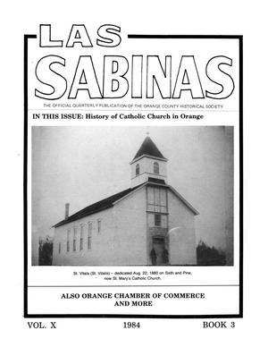 Primary view of object titled 'Las Sabinas, Volume 10, Number 3, July 1984'.