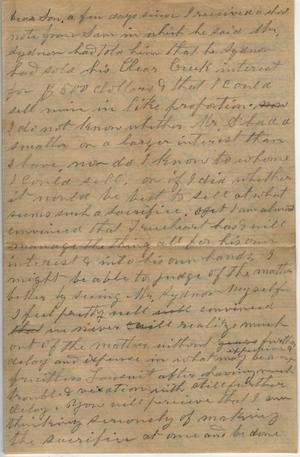 Letter to Cromwell Anson Jones, 22 October 1872