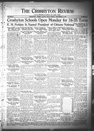 The Crosbyton Review. (Crosbyton, Tex.), Vol. 26, No. 38, Ed. 1 Friday, September 14, 1934