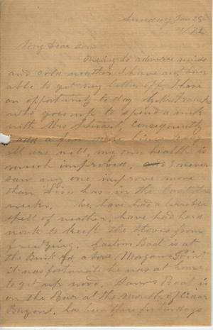 Primary view of object titled 'Letter to Cromwell Anson Jones, 28 January 1872'.