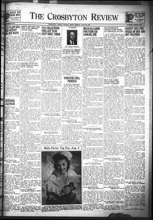 The Crosbyton Review. (Crosbyton, Tex.), Vol. 35, No. 31, Ed. 1 Friday, July 30, 1943