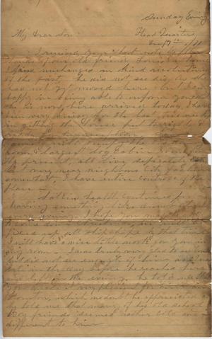 Primary view of object titled 'Letter to Cromwell Anson Jones, 17 December 1871'.