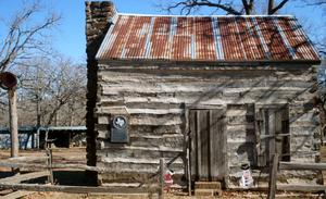 [Photograph of Cold Springs Log Cabin School]