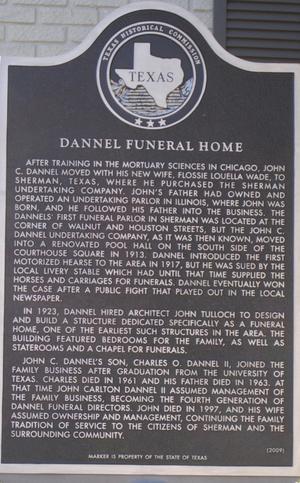 [Texas Historical Commission Marker: Dannel Funeral Home]