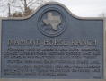 Photograph: [Texas Historical Commission Marker: Diamond Horse Ranch]