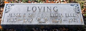 Primary view of object titled '[Photograph of Jesse P. Loving's Grave]'.