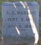 [Photograph of the Grave of Aaron S. Mangum]