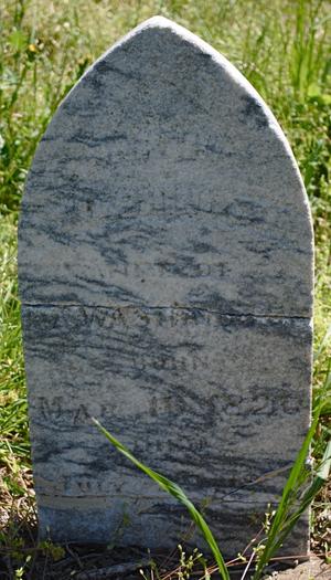 [Photograph of Martha A. Washington's Grave]