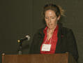 Photograph: [Jennifer Leo Speaking at TCAFS Annual Meeting]