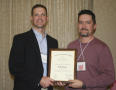 Photograph: [Bobby Wienecke award at the 2012 annual meeting banquet]
