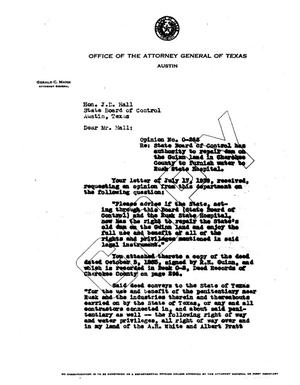 Texas Attorney General Opinion: O-266