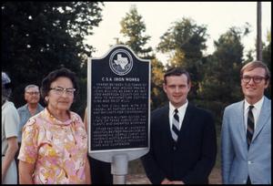 [Dedication of the Marker for the CSA Iron Works - Anderson County]