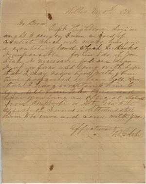 Primary view of object titled 'Letter to Cromwell Anson Jones, 27 November 1878'.