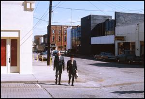 [Mr. Barry and Mr. Pryor in Downtown Palestine]