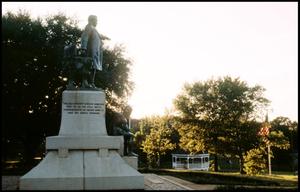 Primary view of object titled '[John H. Reagan Statue in Reagan Park]'.