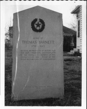 [Thomas Barnett Monument]