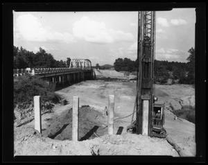Primary view of object titled '[Trinity River Bridge - Anderson County Line]'.