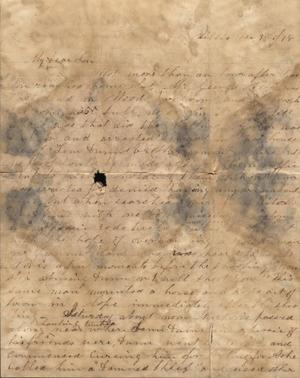 Letter to Cromwell Anson Jones, 9 December 1878
