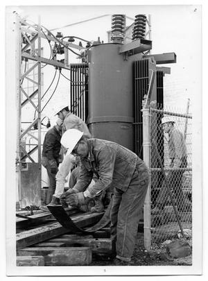 Primary view of object titled '[Electric power plant installation]'.